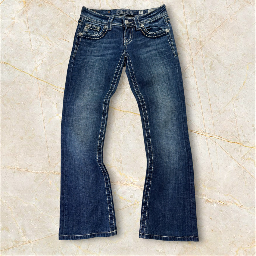 Y2K Miss Me Flared Bootcut Low Waist Jeans Size 32 / XXS