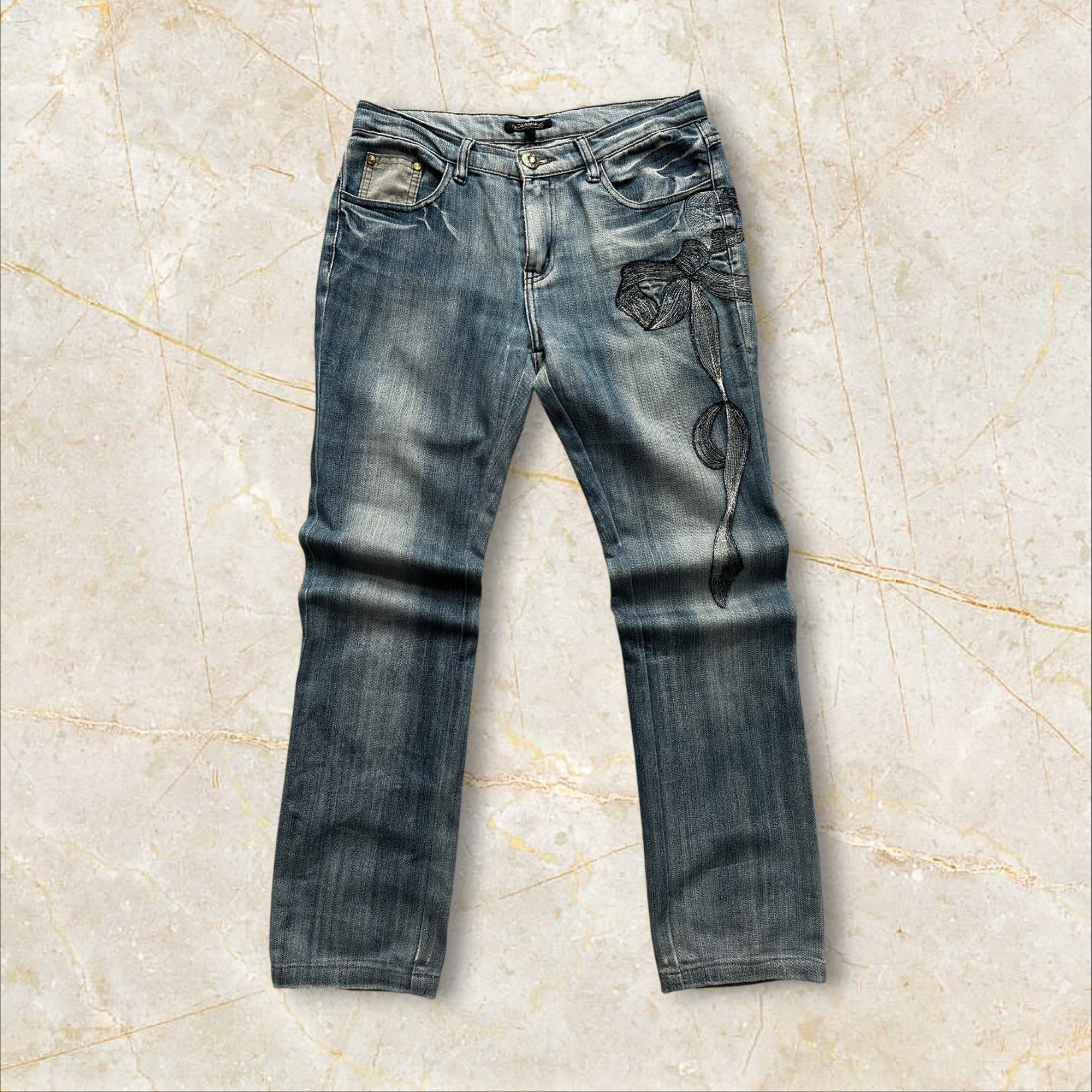 Y2K Daierna Damen Straight Jeans — Size 38 / M