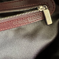 Tod‘s Vintage Leder Schultertasche / Tote Bag — Bordeauxrot