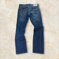 True Religion Y2K Straight Ripped Herren Jeans Size 44 / L