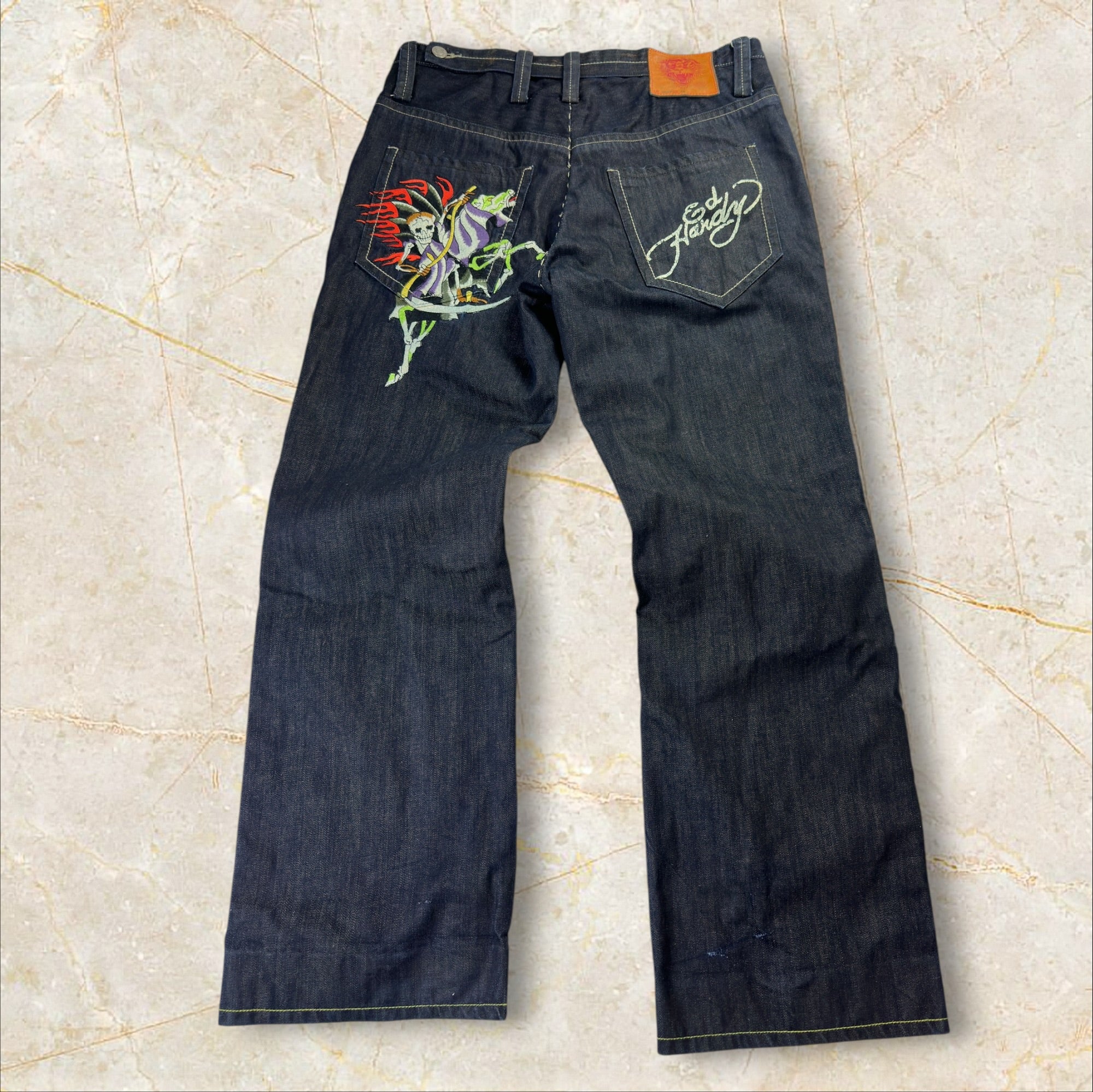 Y2K Ed Hardy Baggy Herren Jeans Size 46 / L-XL
