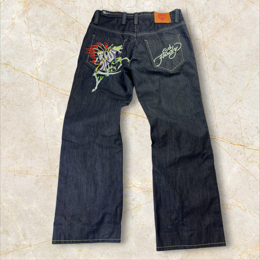 Y2K Ed Hardy Baggy Herren Jeans Size 46 / L-XL