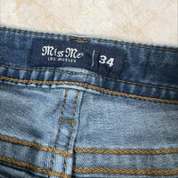Y2K Miss Me High Rise Flared Jeans Damen Size 46 / 3XL