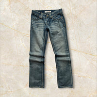Y2K Japan Style Damen Low Waist Straight Jeans — Size 34 / XS