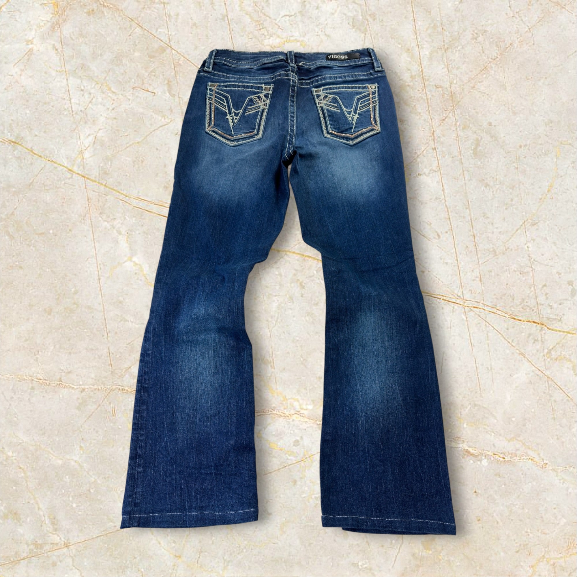 Y2K Vigoss Damen Flared Bootcut Jeans Size 38 / M