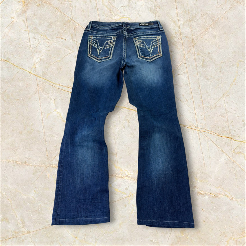 Y2K Vigoss Damen Flared Bootcut Jeans Size 38 / M