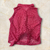 Y2K Damen Mesh Bluse Size S-M