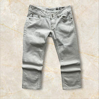 Y2K Miss Me Damen Capri Jeans White — Size 40 / L