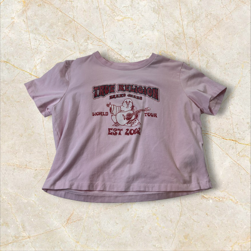True Religion Damen Crop T-Shirt Size S