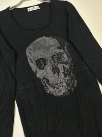 Y2K Golden Days Damen Skull Longsleeve Size M