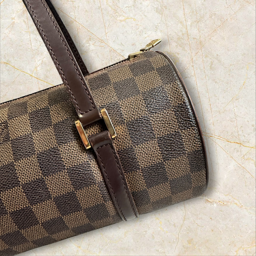 Louis Vuitton Vintage Papillon 30 Damen Schultertasche — Damier Ebene