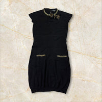 Elisabetta Franchi Elegantes Strickkleid — Size IT 42 / XL (fittet wie S-M)
