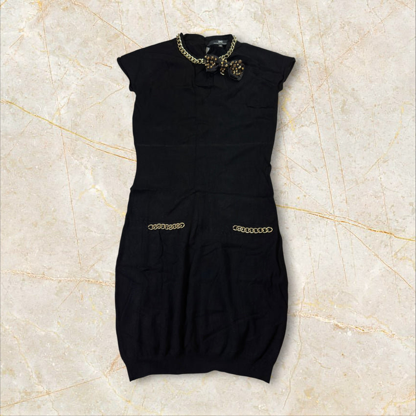 Elisabetta Franchi Elegantes Strickkleid — Size IT 42 / XL (fittet wie S-M)