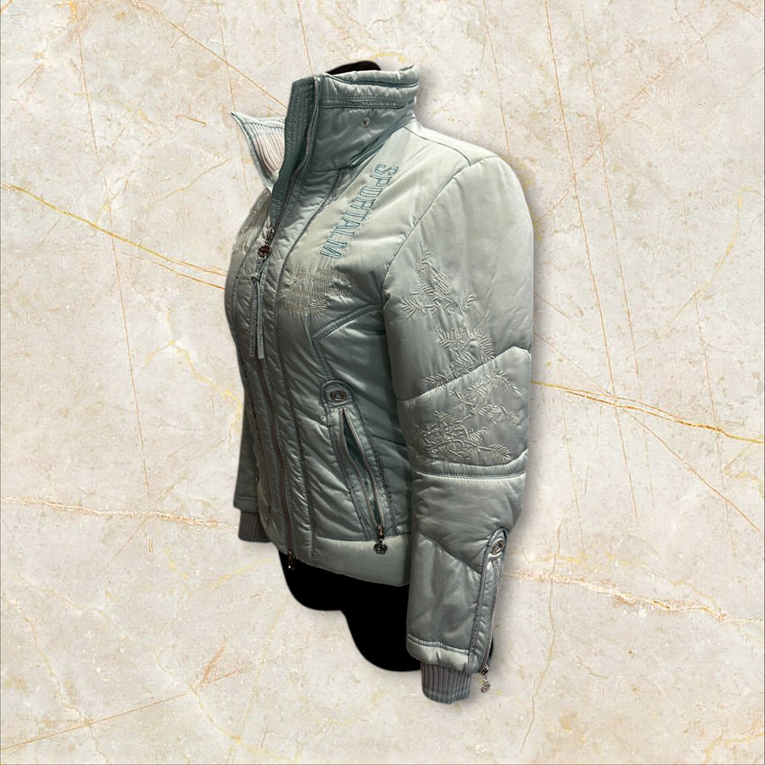Y2K Sportalm Damen Jacke – Mint / Pastell (Size XS)