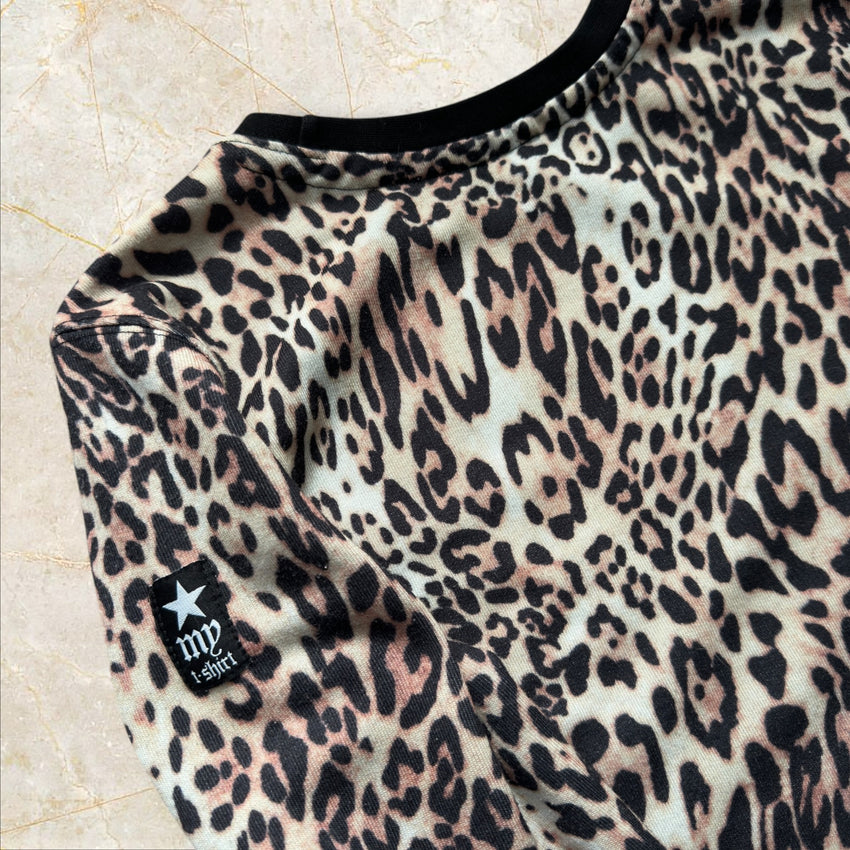 Y2K Leopard Longsleeve Size XS