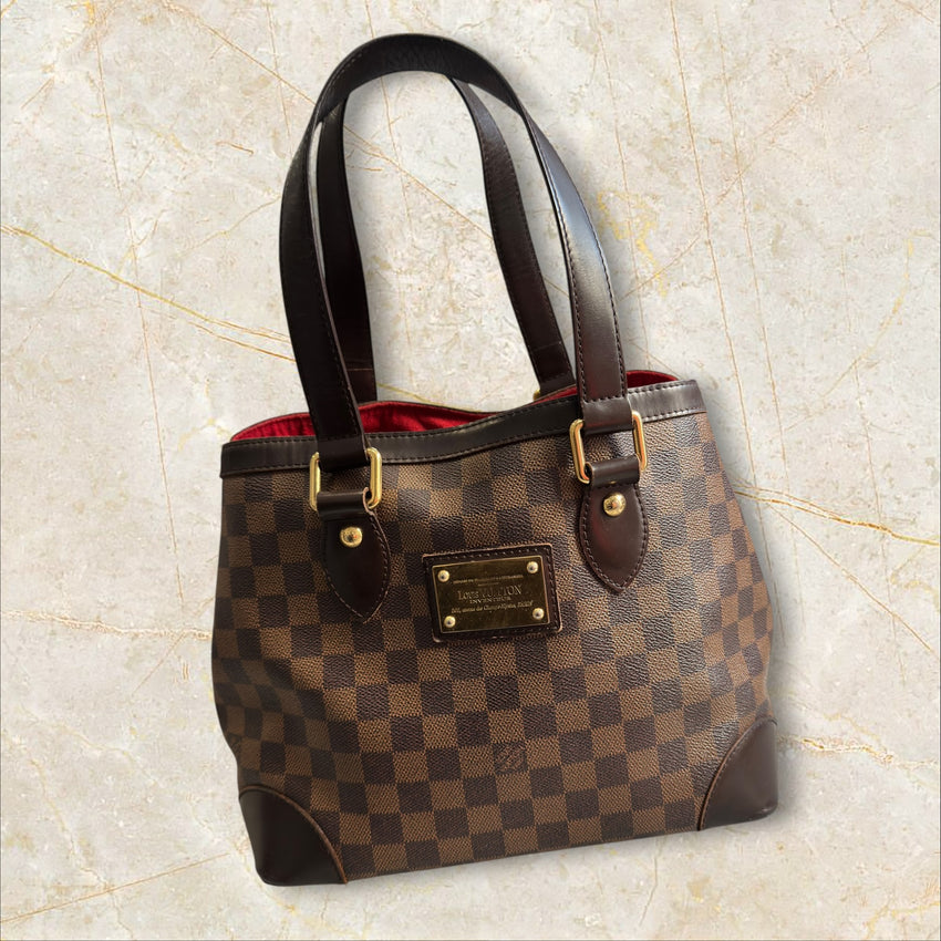 Louis Vuitton Vintage Y2K „Hampstead MM“ Handtasche — Damier Ebene