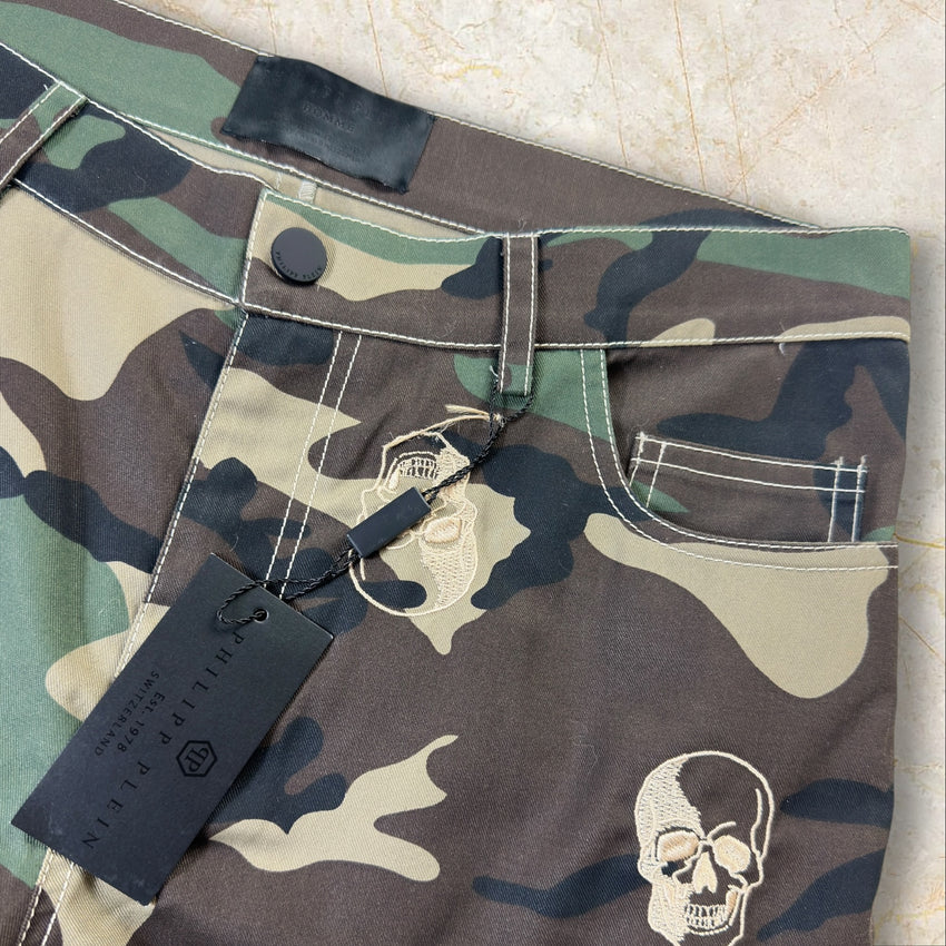 Philipp Plein Camouflage Straight Herren Hose Size 42 / M