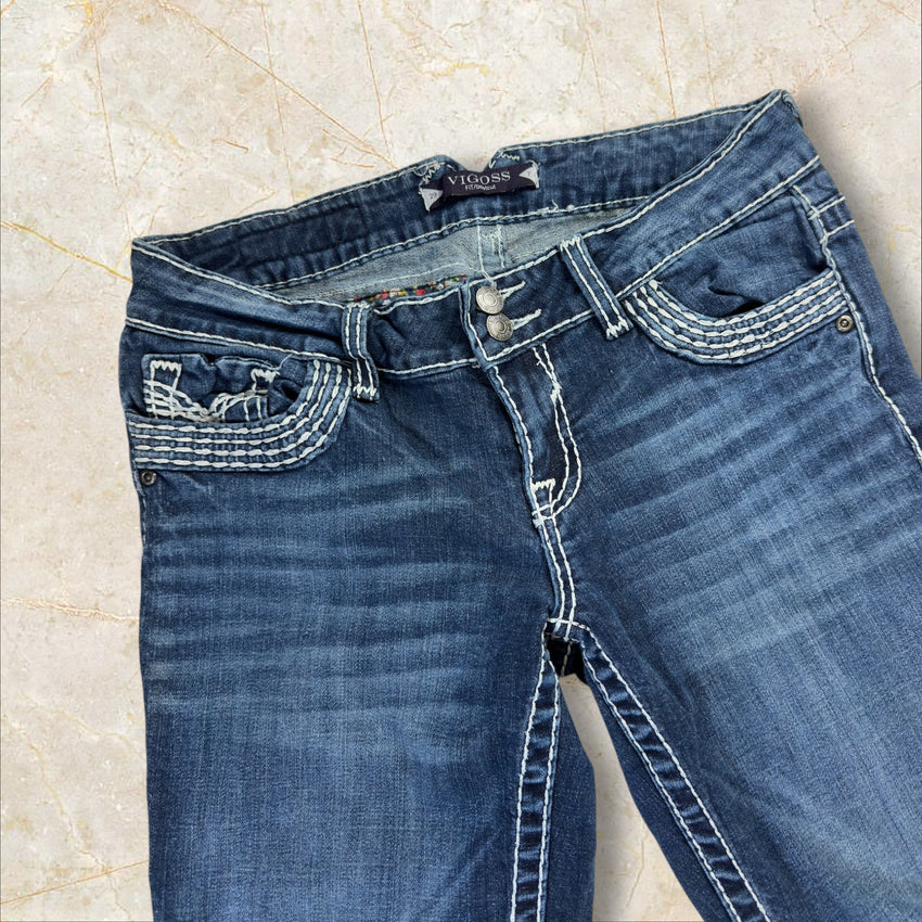 Y2K Vigoss Flared Low Waist Jeans Damen Size 38-40 / M-L