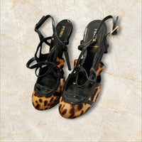 Fendi Y2K Leopard Heels Pumps