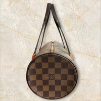Louis Vuitton Vintage Papillon 30 Damen Schultertasche — Damier Ebene