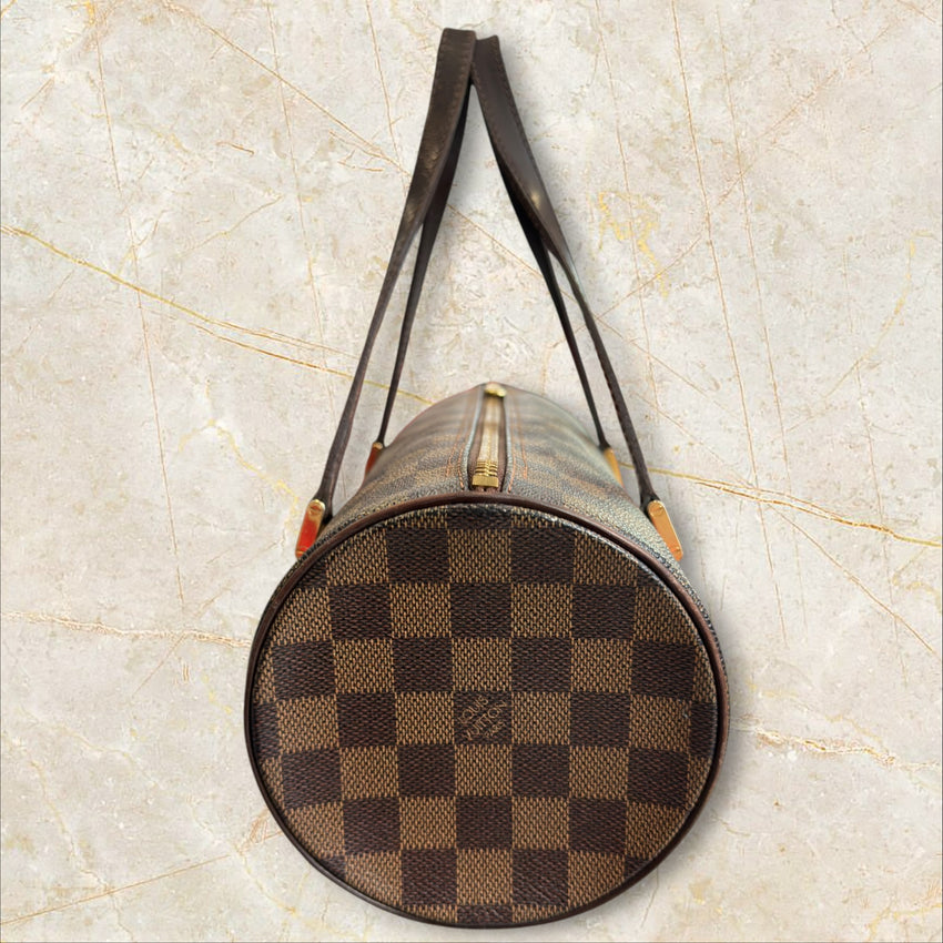 Louis Vuitton Vintage Papillon 30 Damen Schultertasche — Damier Ebene
