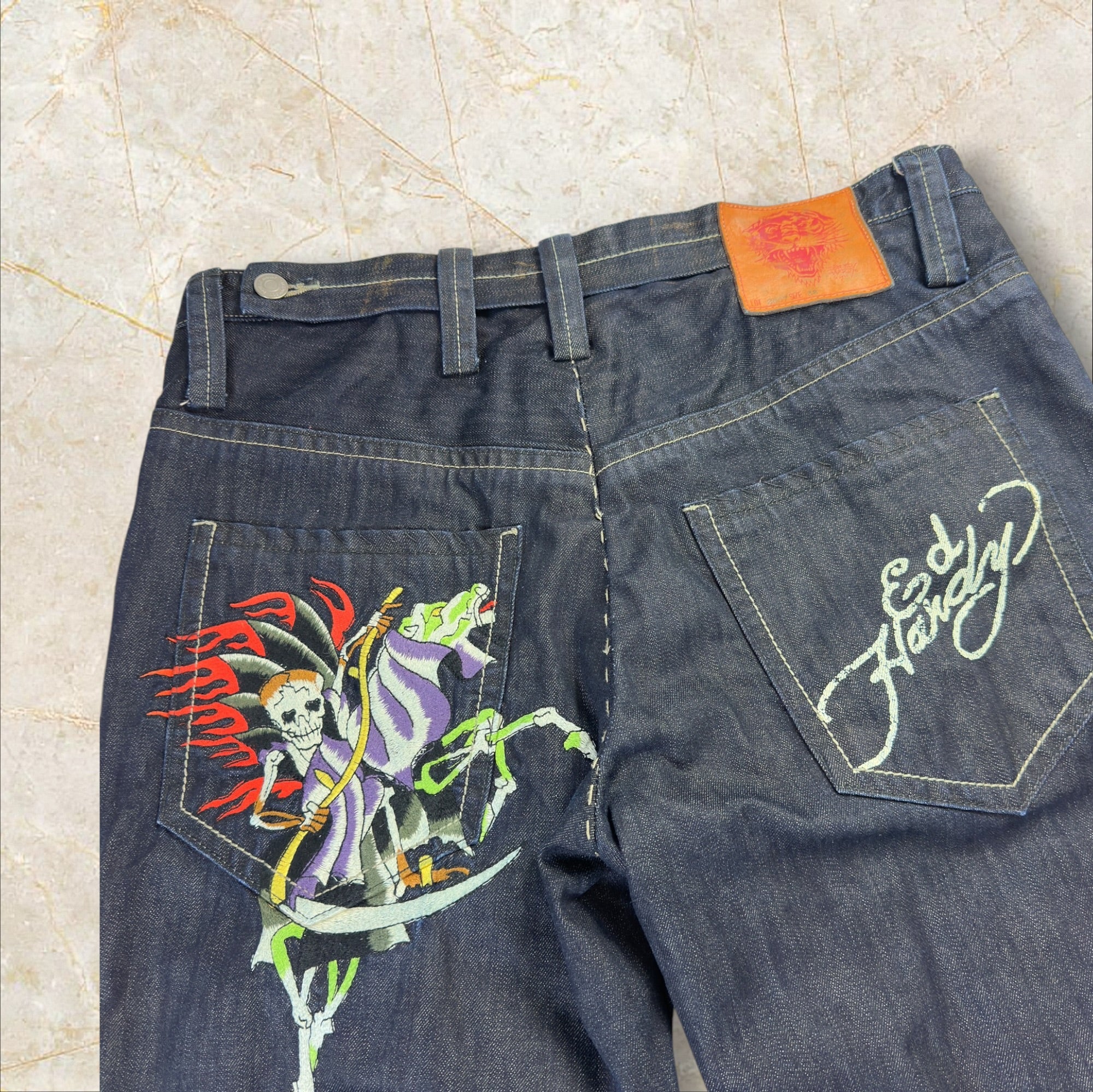 Y2K Ed Hardy Baggy Herren Jeans Size 46 / L-XL