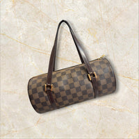 Louis Vuitton Vintage Papillon 30 Damen Schultertasche — Damier Ebene