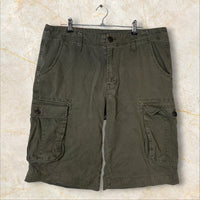 True Religion Brand Jeans Herren Cargo Shorts — Military Khaki / Olive Size 31