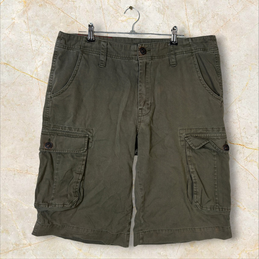 True Religion Brand Jeans Herren Cargo Shorts — Military Khaki / Olive Size 31