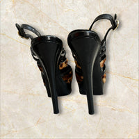 Fendi Y2K Leopard Heels Pumps