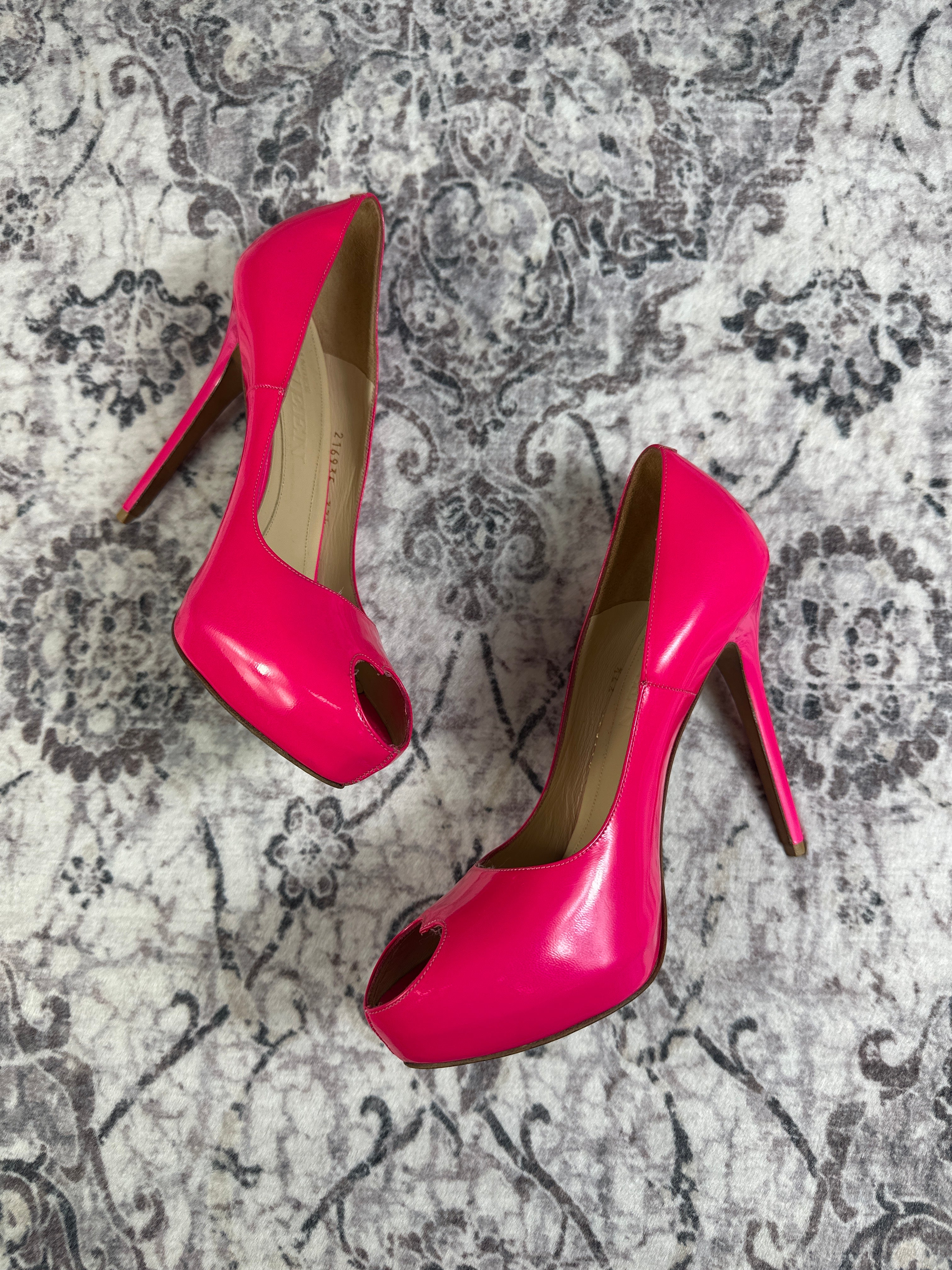 Y2K Alexander McQueen Peep Toe Pumps / High Heels 37.5
