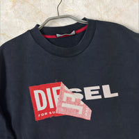 Diesel Herren Oversize Longsleeve / Crewneck Sweatshirt — Vintage Navy Size L